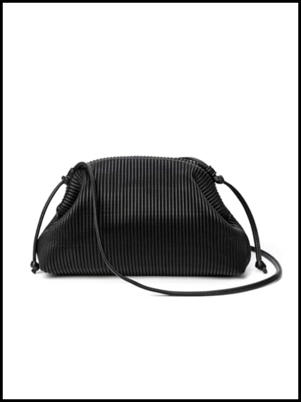 Soft Cloud Clutch Purse for Women Dumpling Crossbody Bag with Strap Vegan